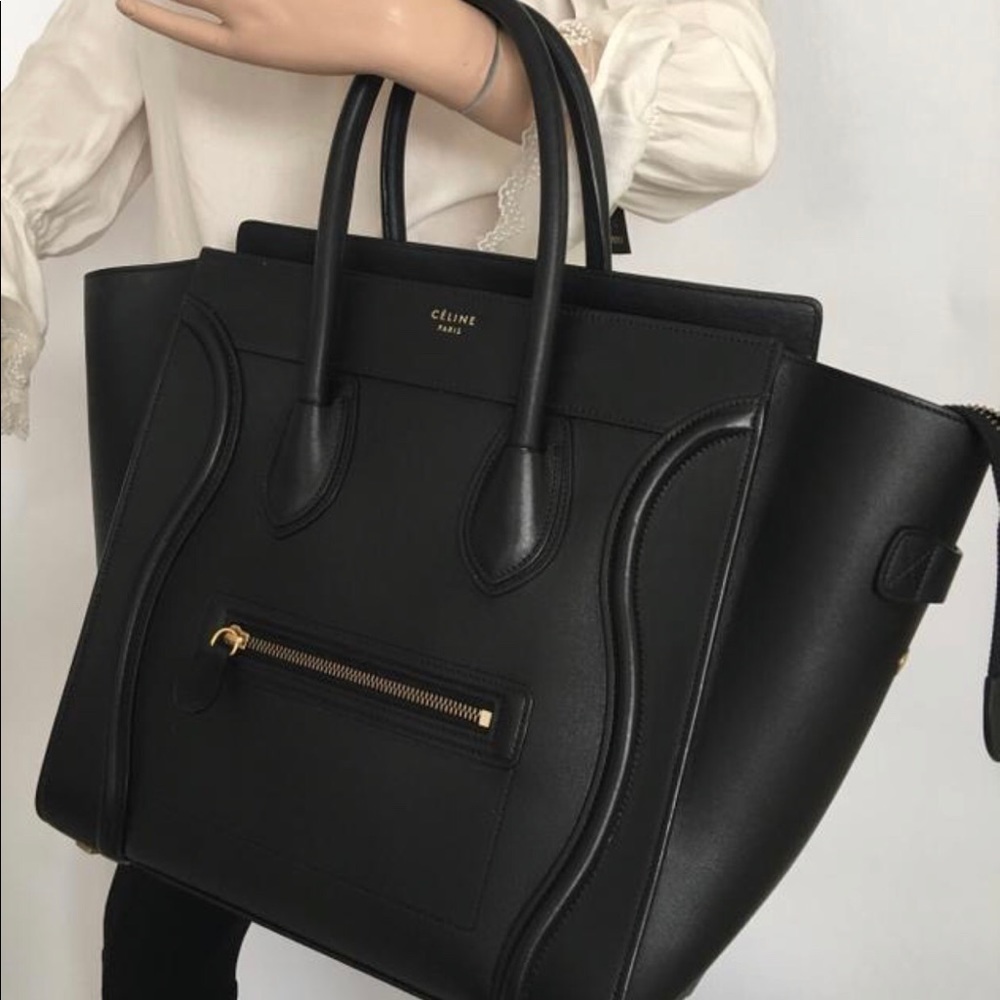 Cèline Smooth Calfskin Mini Luggage GHW
